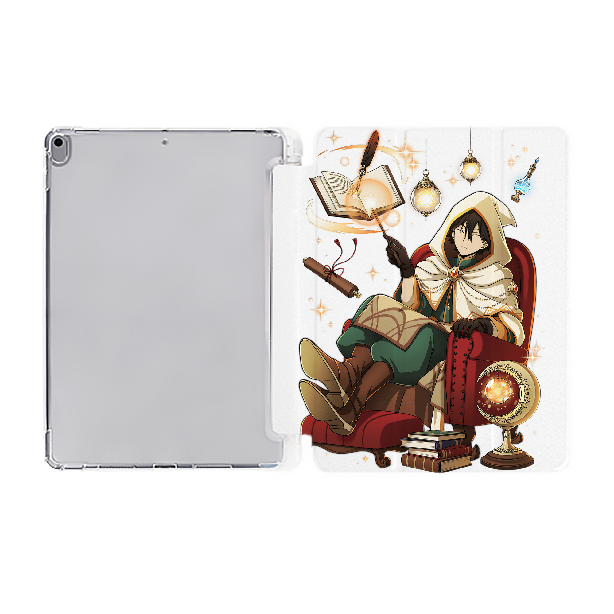 （画像用） 文豪ストレイドッグス Bungo Stray Dogs IPad ケース ペン収納付き 三つ折りスタンド PUレザー×シリコン 対応機種9.5/10.5/10.9インチ